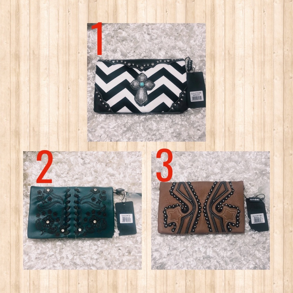 Rustic Coutures by Montana West 4 in 1 Clutch - Picture 1 of 5